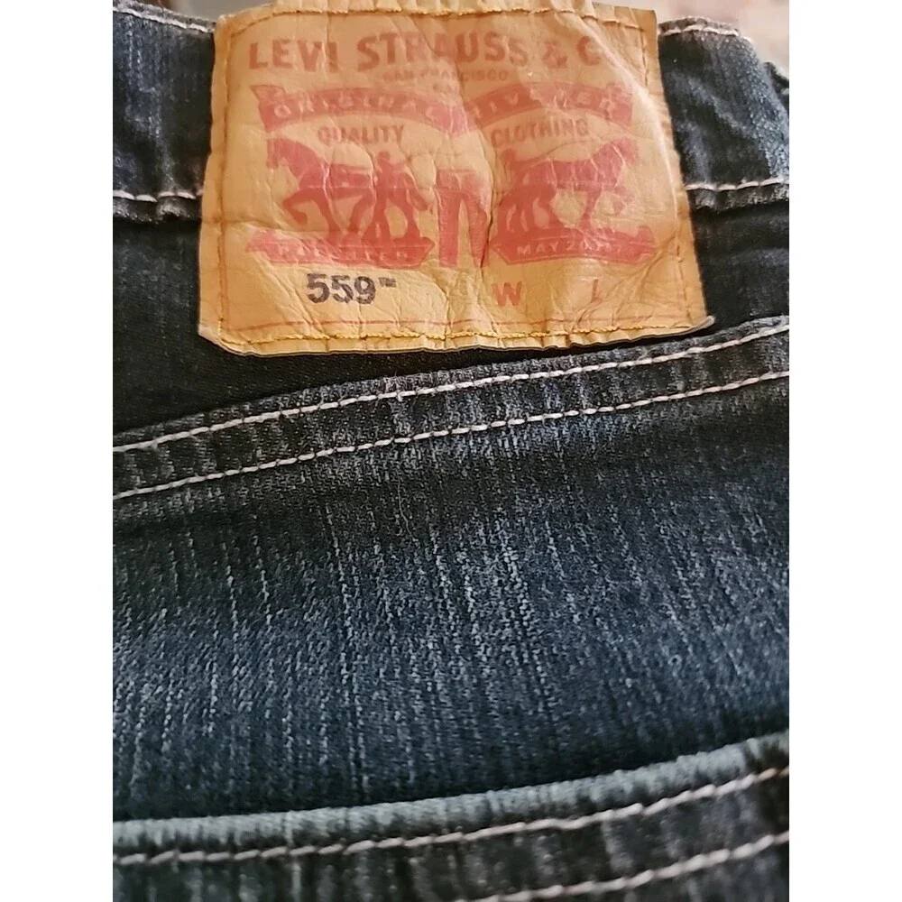 Levis 559 Relaxed Straight Jeans Mens 52x29 Denim NEW NWT Big‎ Tall L100 Comfy